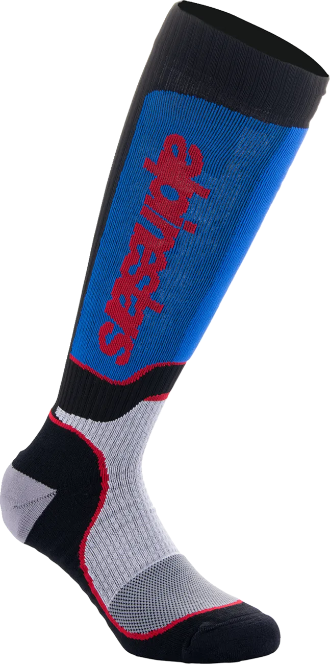 ALPINESTARS MX Plus Socks - Black/Red/White/Blue - Medium 4702324-1226-M