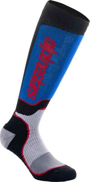 ALPINESTARS MX Plus Socks - Black/Red/White/Blue - Medium 4702324-1226-M