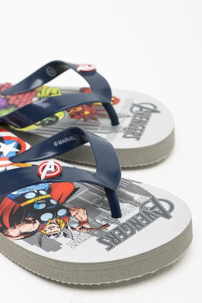 Avengers Flip Flop Grey