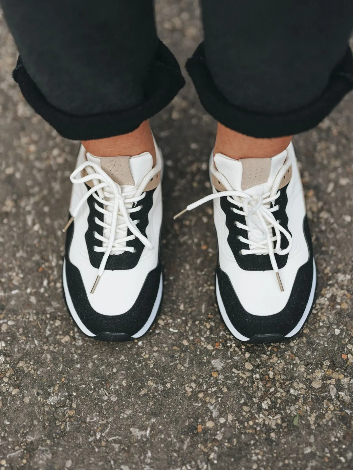 Black Athena Colour Block Trainers