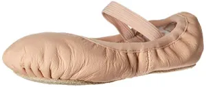 Bloch Dance Girl's Belle Full-Sole Leather Ballet Slipper/Shoe, Pink, 8 C US Little Kid