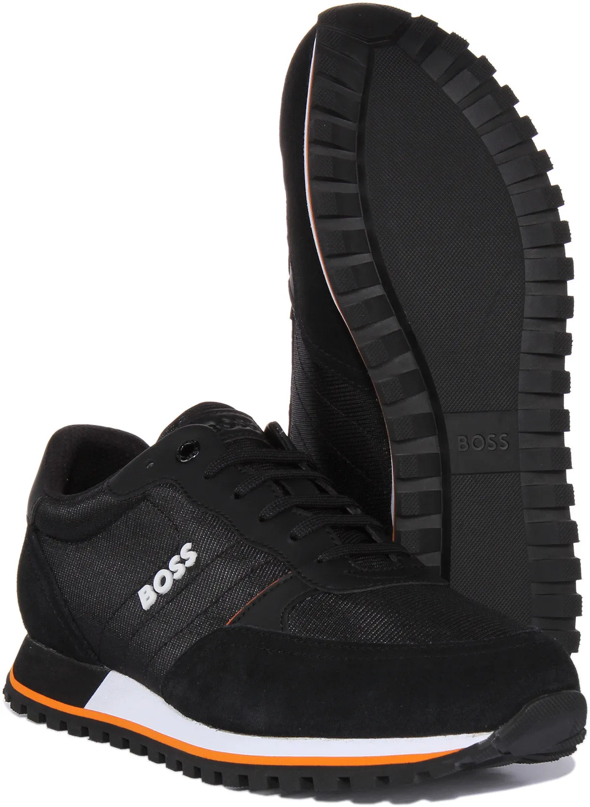 Boss Parkhour L Runner In Black Orange For Men