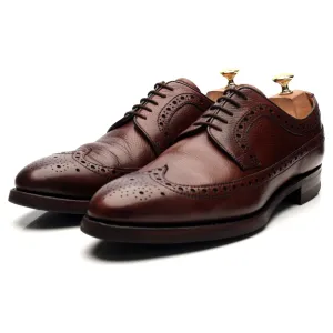 'Calvay' Burgundy Leather Derby Brogues 9.5 F