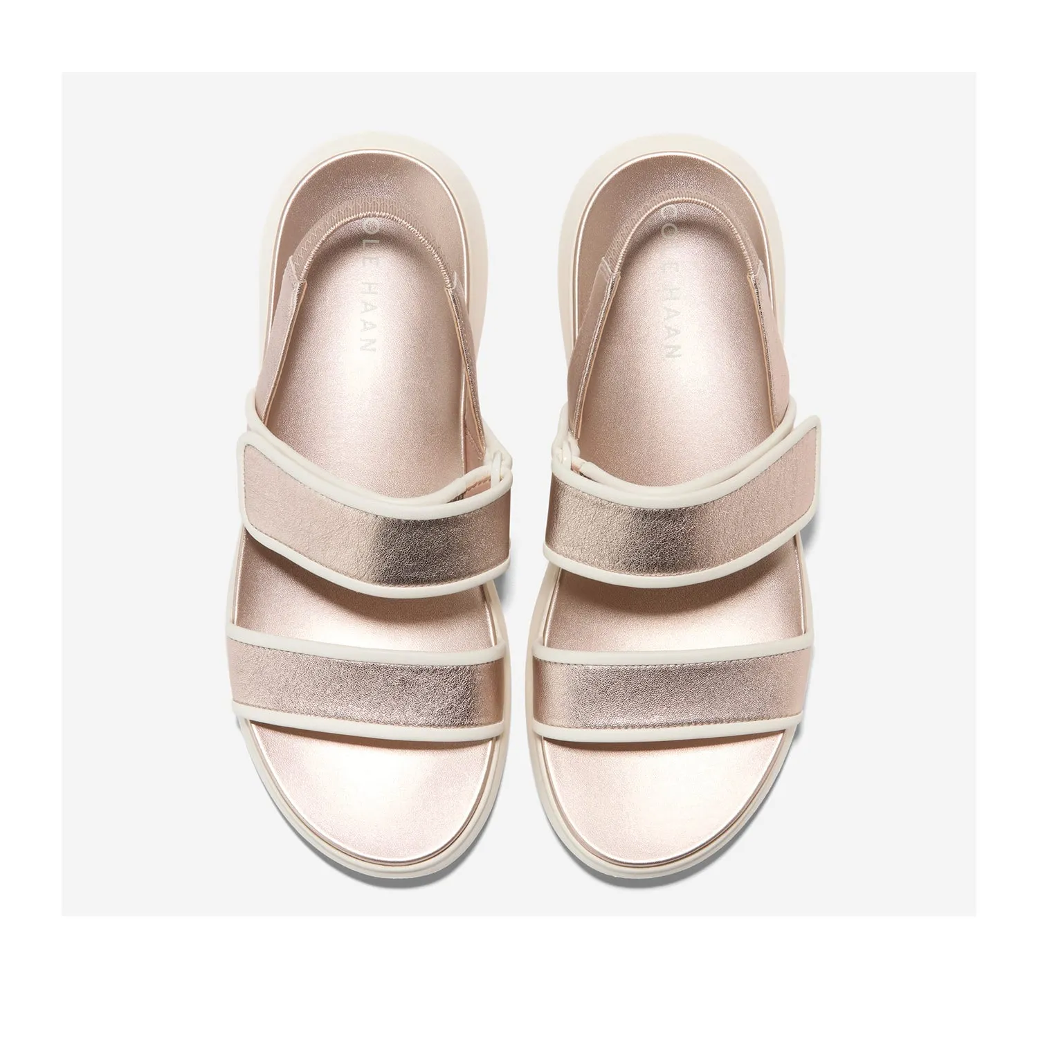 Cole Haan Women's Zerogrand Meritt Sandal in Rose Gold Metallic/Ivory