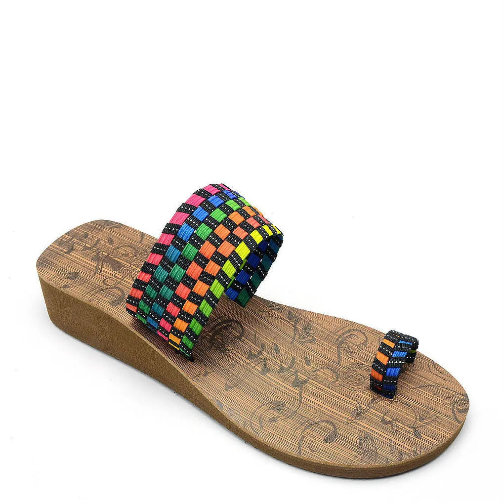 Corkys Women's Toasty Sandal | Black Multi 40-3118