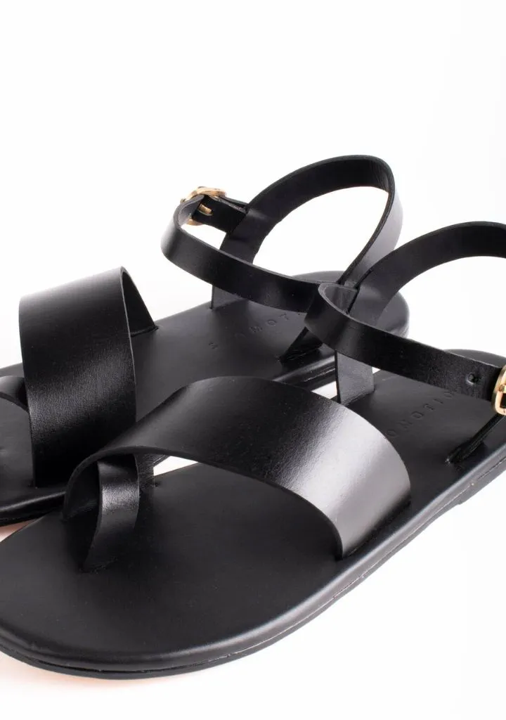 Diagonal Strap Sandals