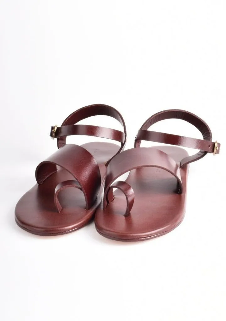 Diagonal Strap Sandals