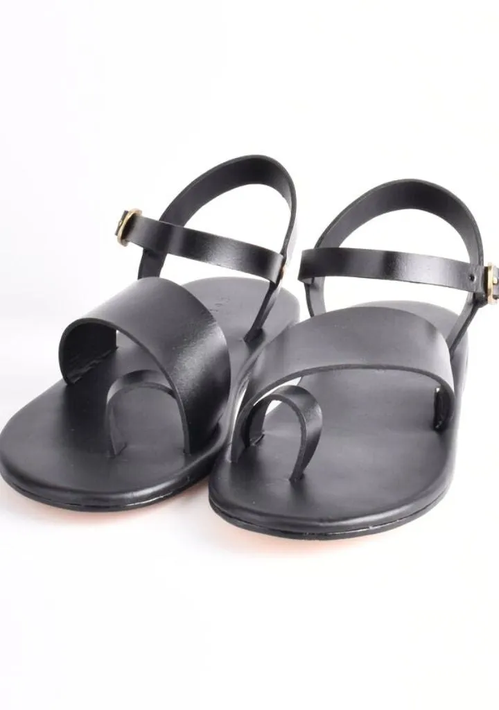 Diagonal Strap Sandals