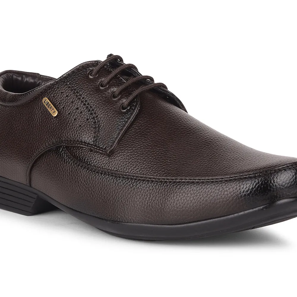 Fortune By Liberty HIL-10 Formal Derby Shoes For Men - Brown