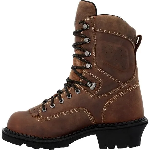 Georgia Boot Men's Crazy Horse USA Logger Composite Toe Waterproof Work Boot GB00540