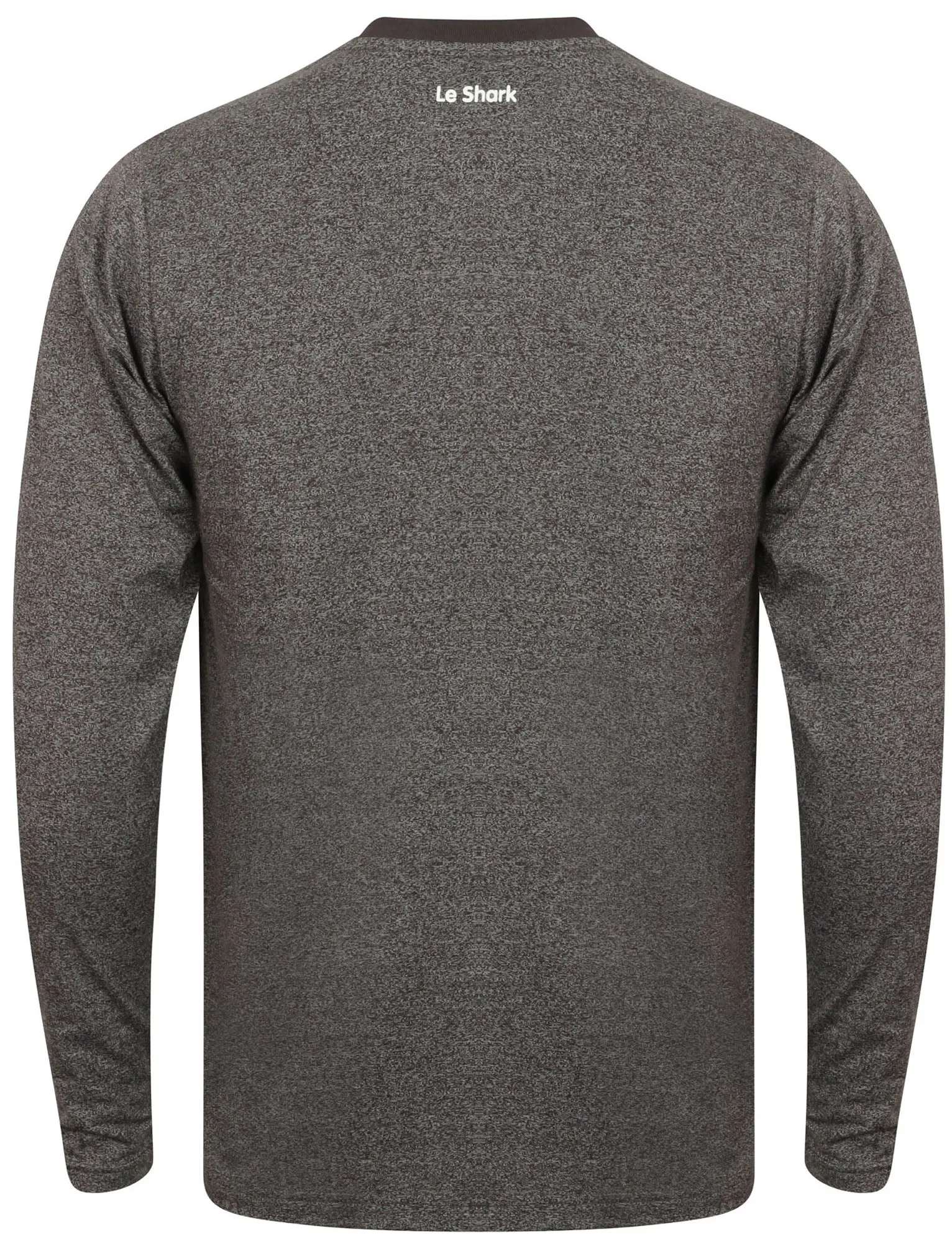 Highgate Long Sleeve Top in Asphalt Grey Fleck - Le Shark