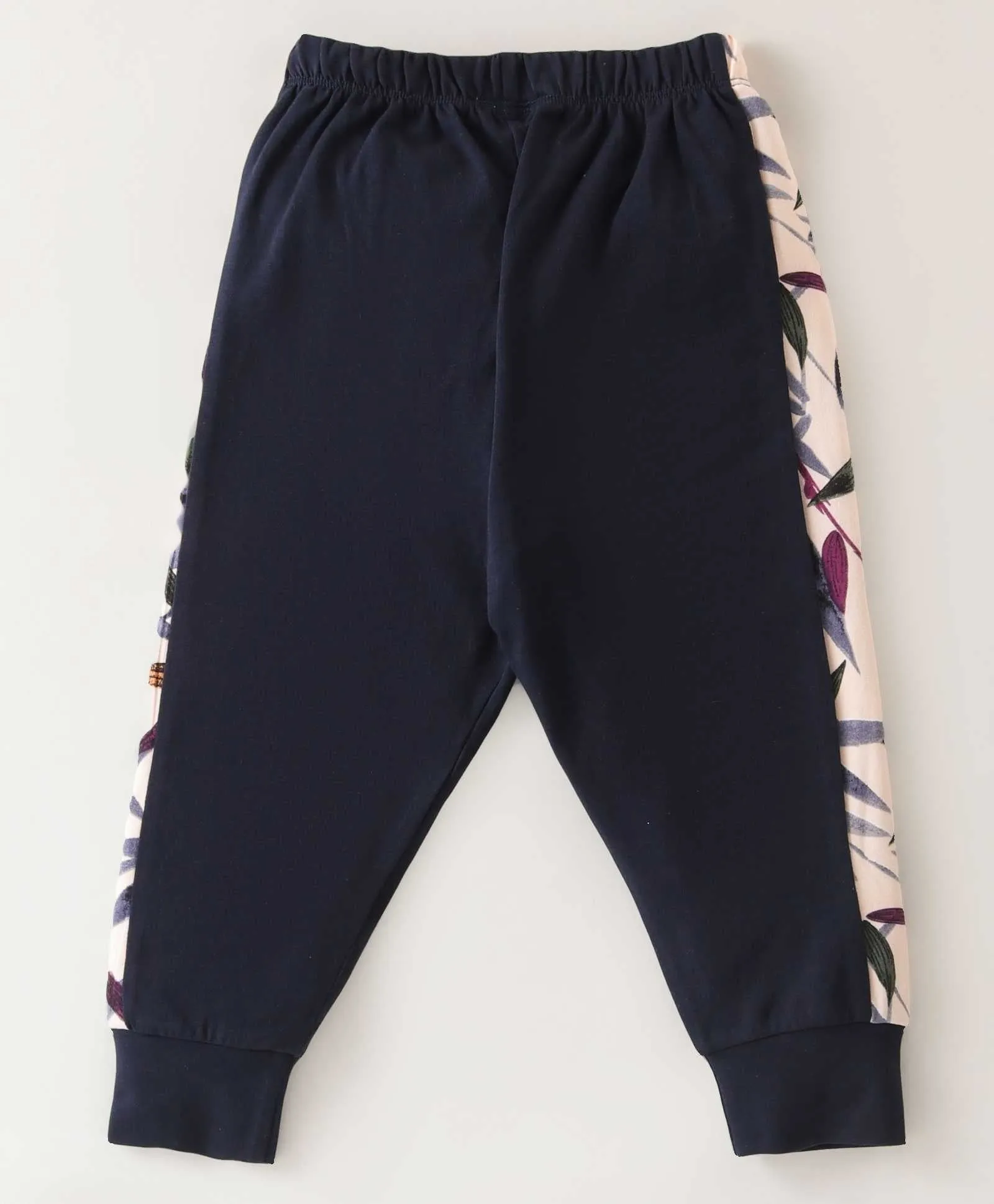 Leaves Printed Sweatshirt Jogger Set