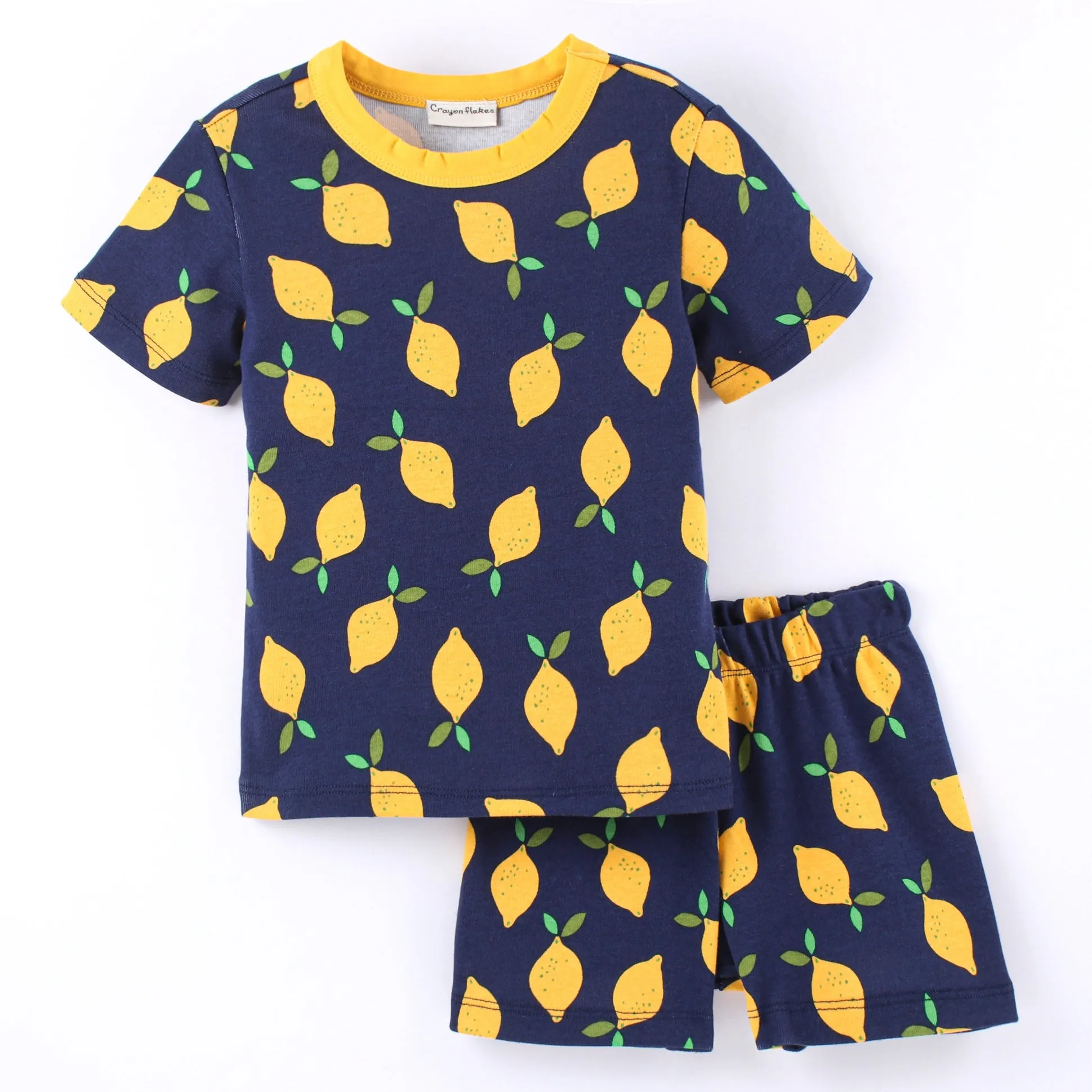 Lemons Printed Tshirt Short Set