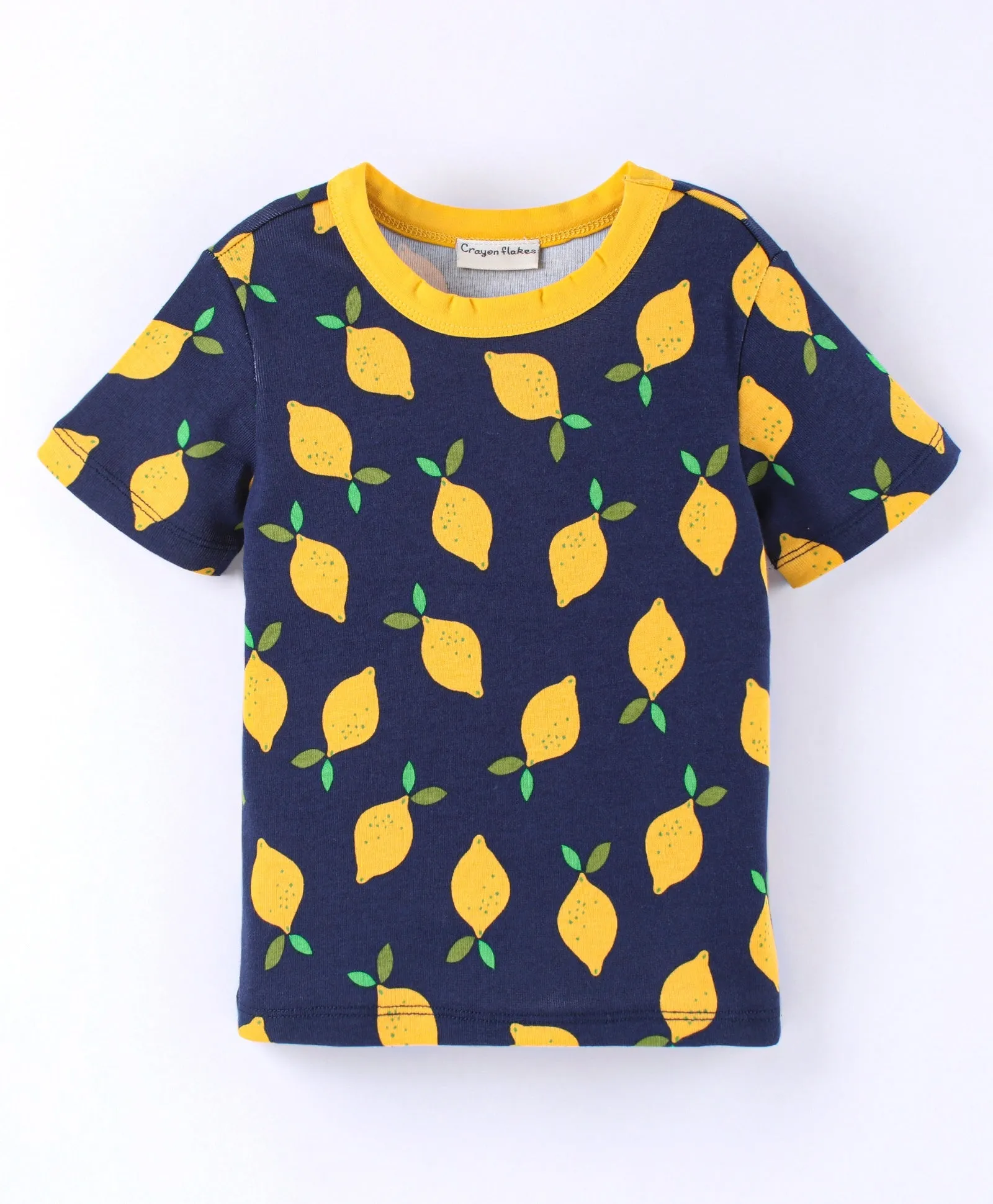 Lemons Printed Tshirt Short Set