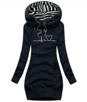 Long Sleeve Hoodie Dress