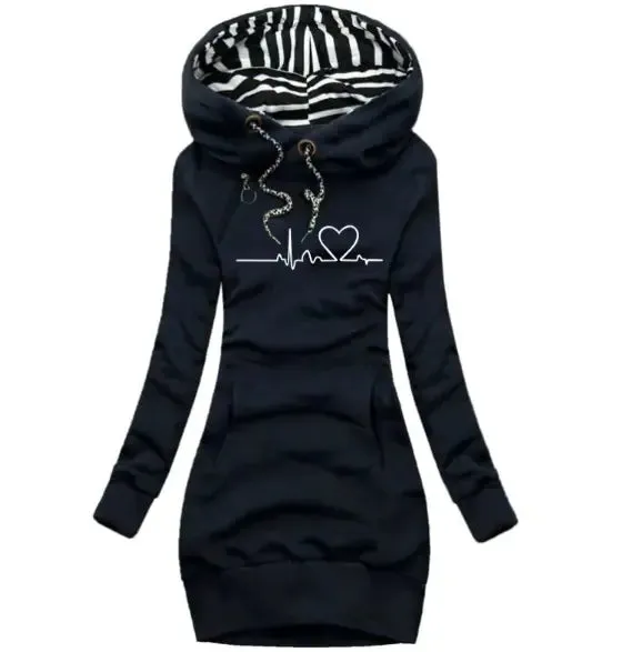 Long Sleeve Hoodie Dress