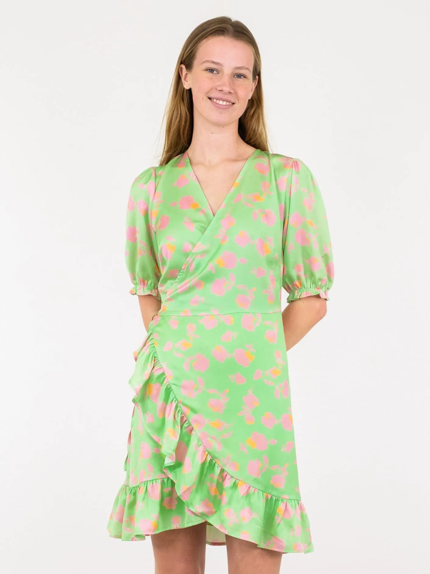 Marsa Love Rose Dress - Light Green