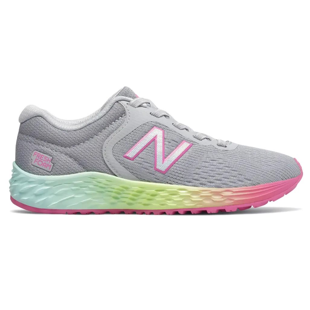 New Balance Light Aluminum/Rainbow Arishi v2 Children's Sneaker