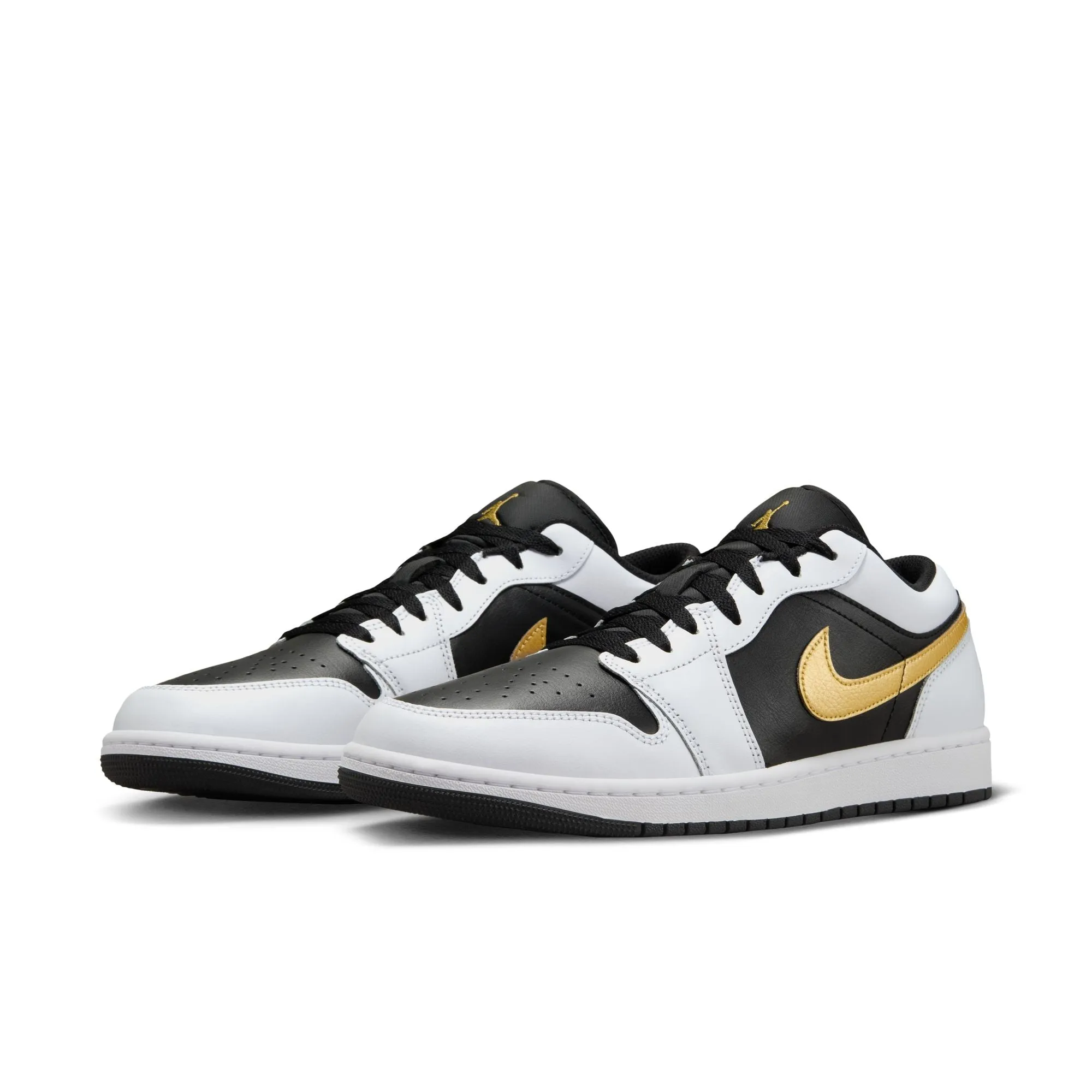 Nike - Air Jordan 1 Low ~ Gold Swoosh