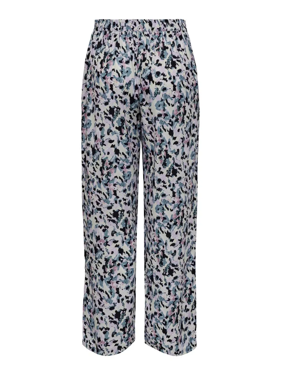 Onlkesia Life Palazzo Pant Cs Ptm - Paars Dessin