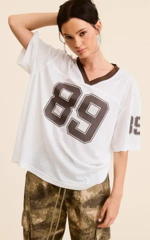 Oversized 89 Jersey Ivory