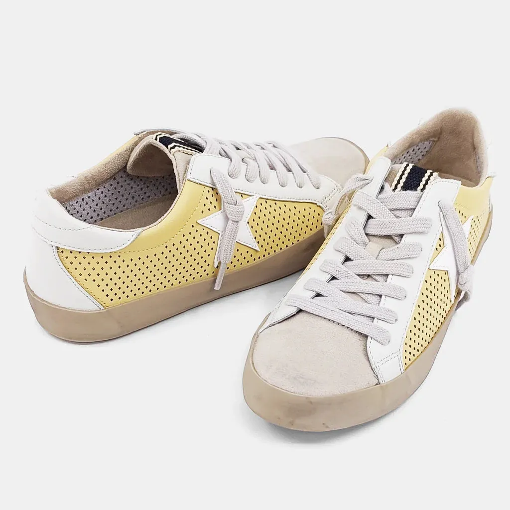 Paula Sneaker in Yellow Perf