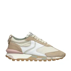 Qwark Woman Beige White Chunky Sneakers