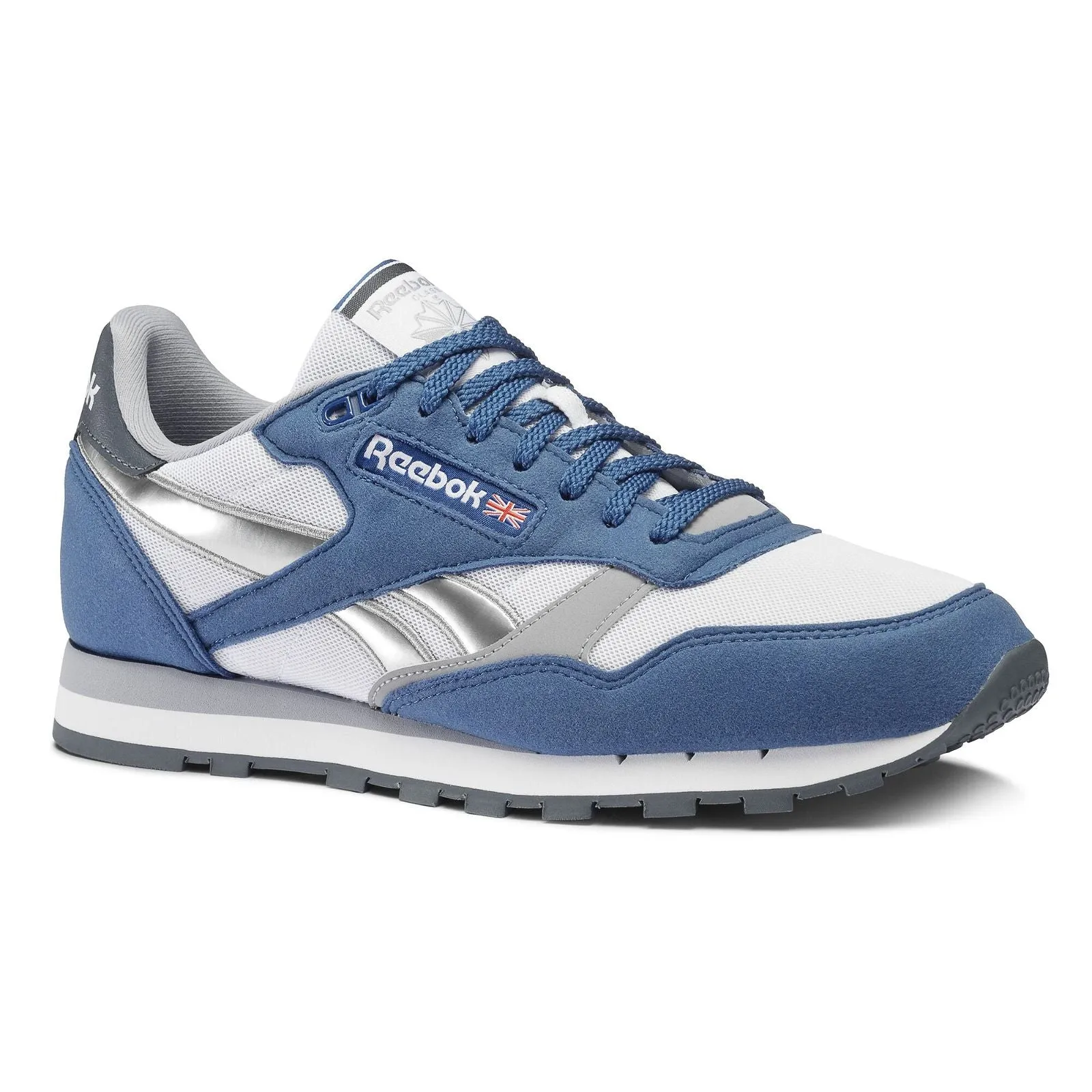 Reebok Classic Leather Trainers - Blue/Silver