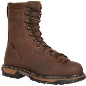 Rocky Men's Ironclad 8" Steel Toe WP Work Boot - Brown - FQ0006698