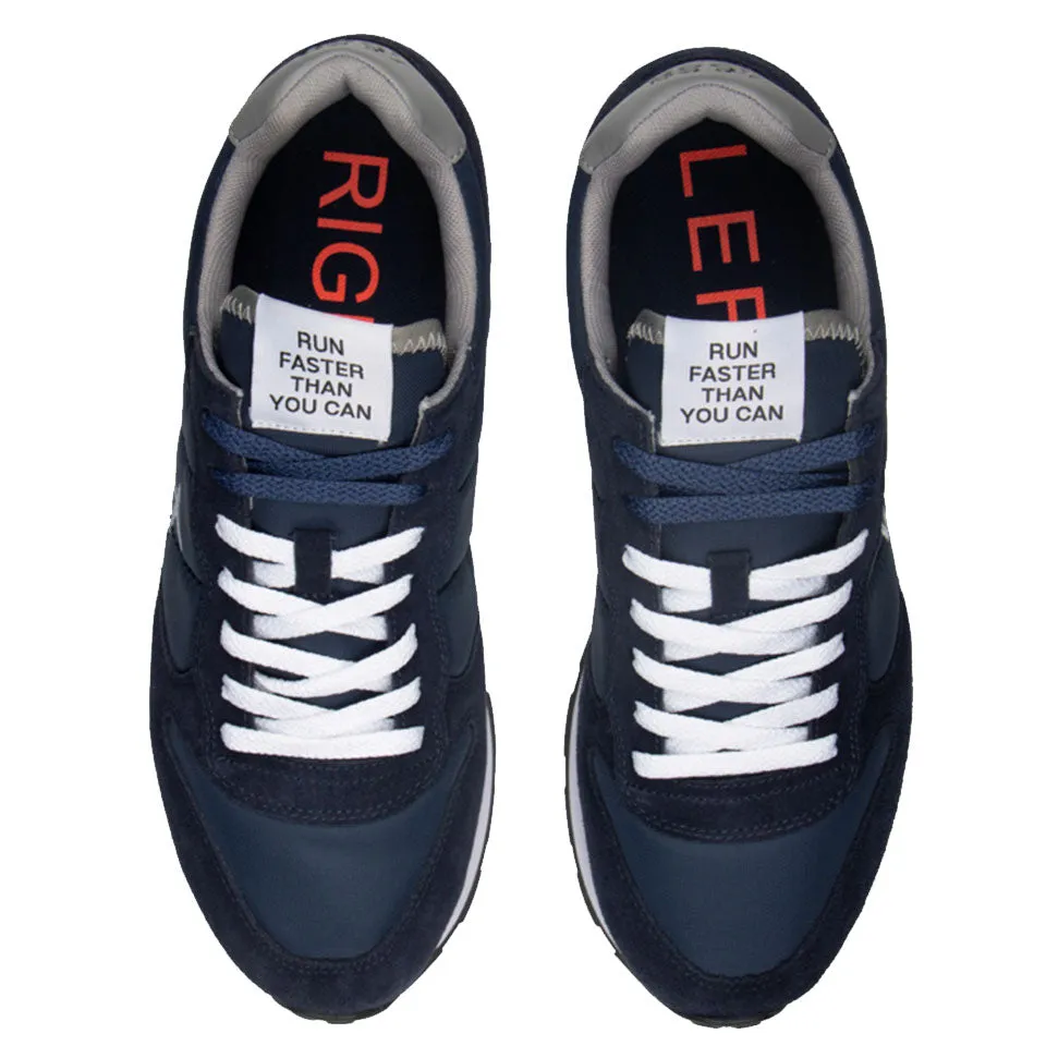 Scarpe Uomo Sun68 Sneakers Tom Solid Nylon colore Navy Blue