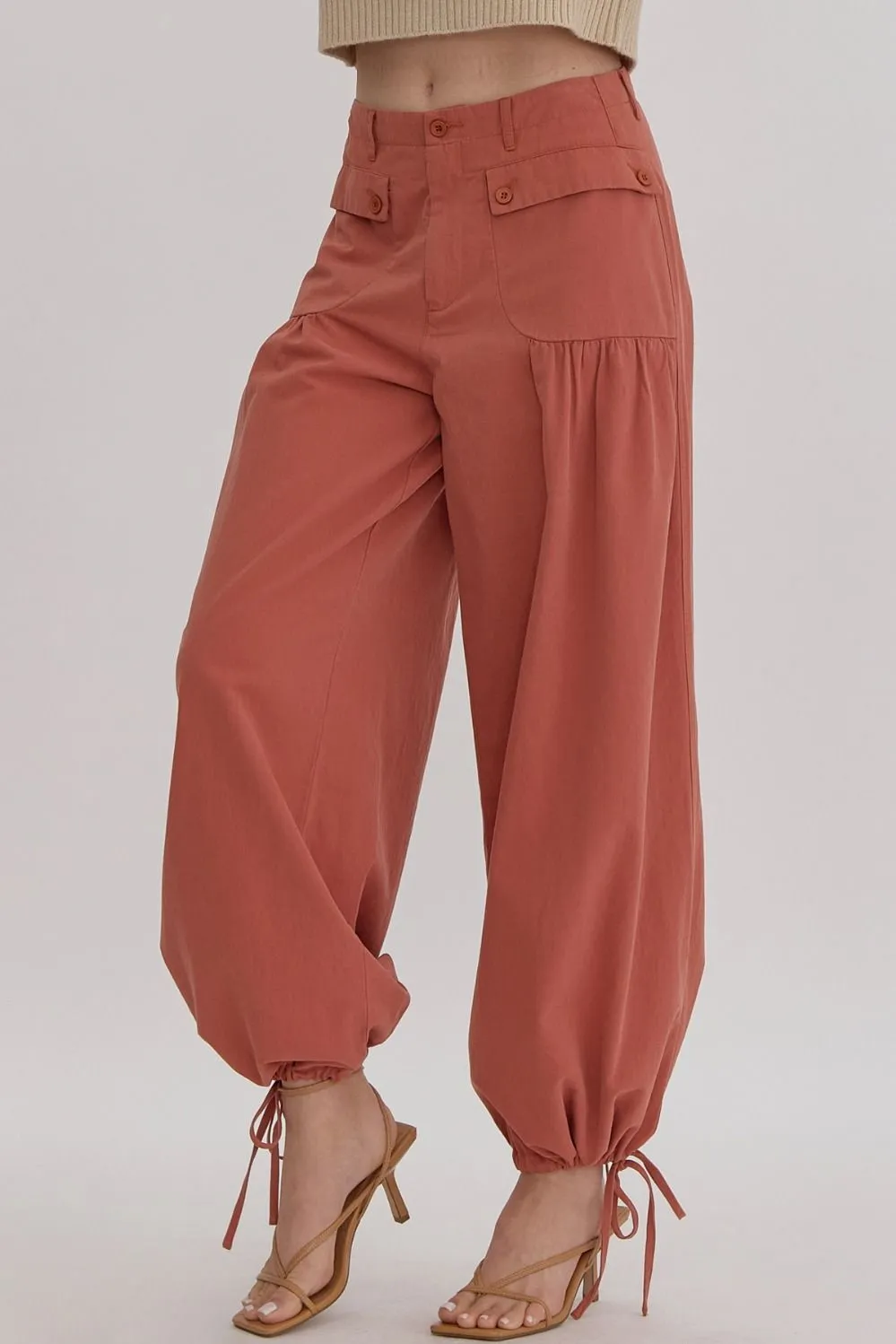 Serendipity Rust Denim Balloon Pants