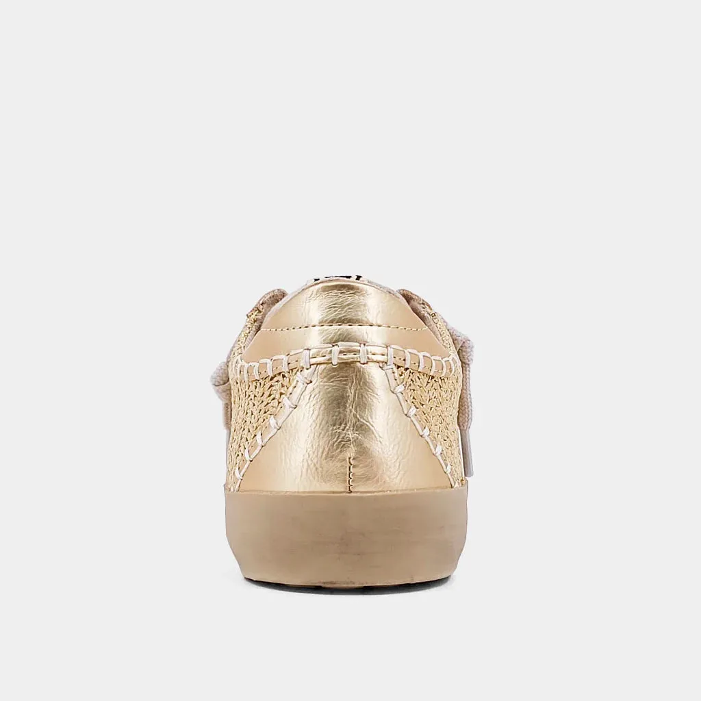 Shu Shop Paula Sneaker Gold Woven