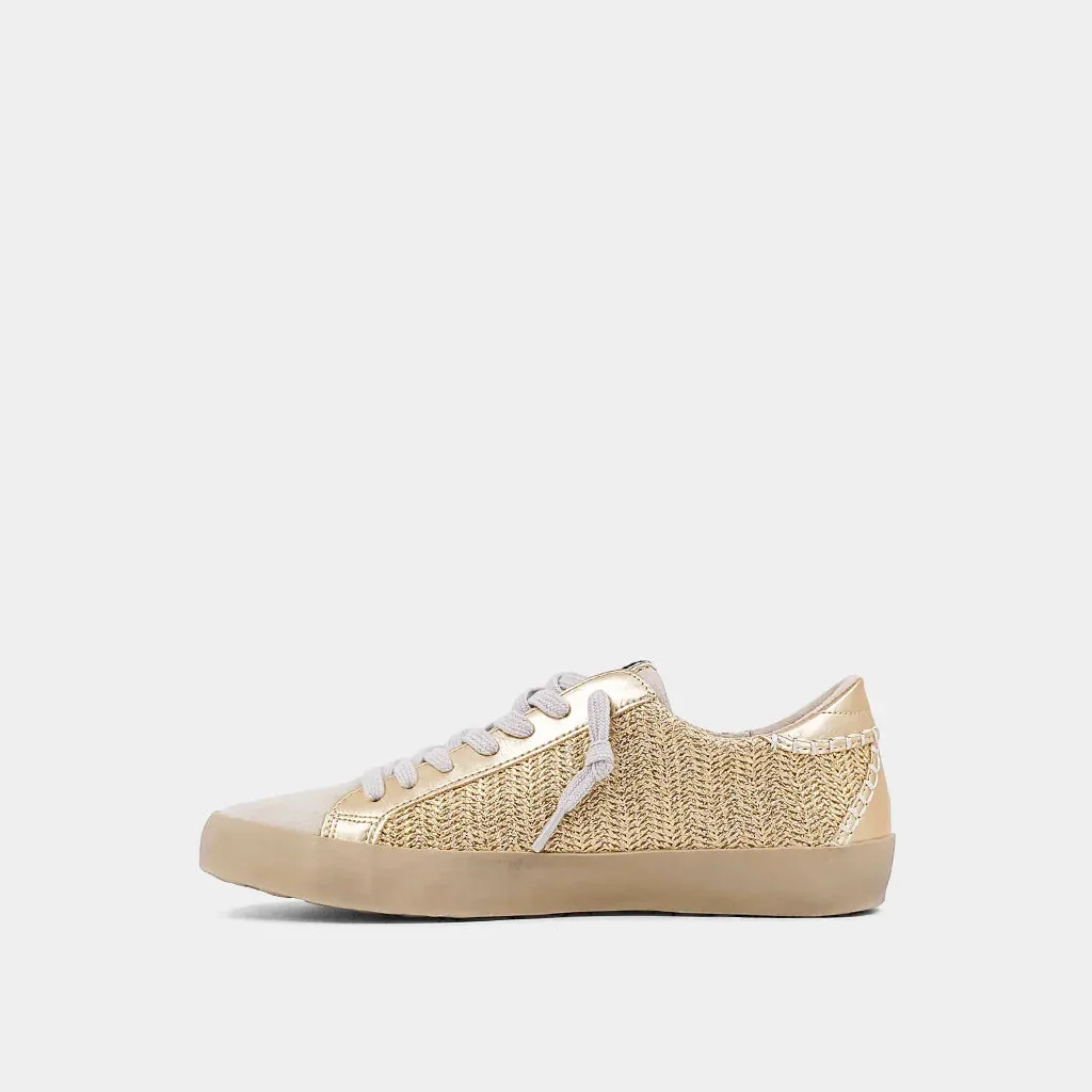 Shu Shop Paula Sneaker Gold Woven