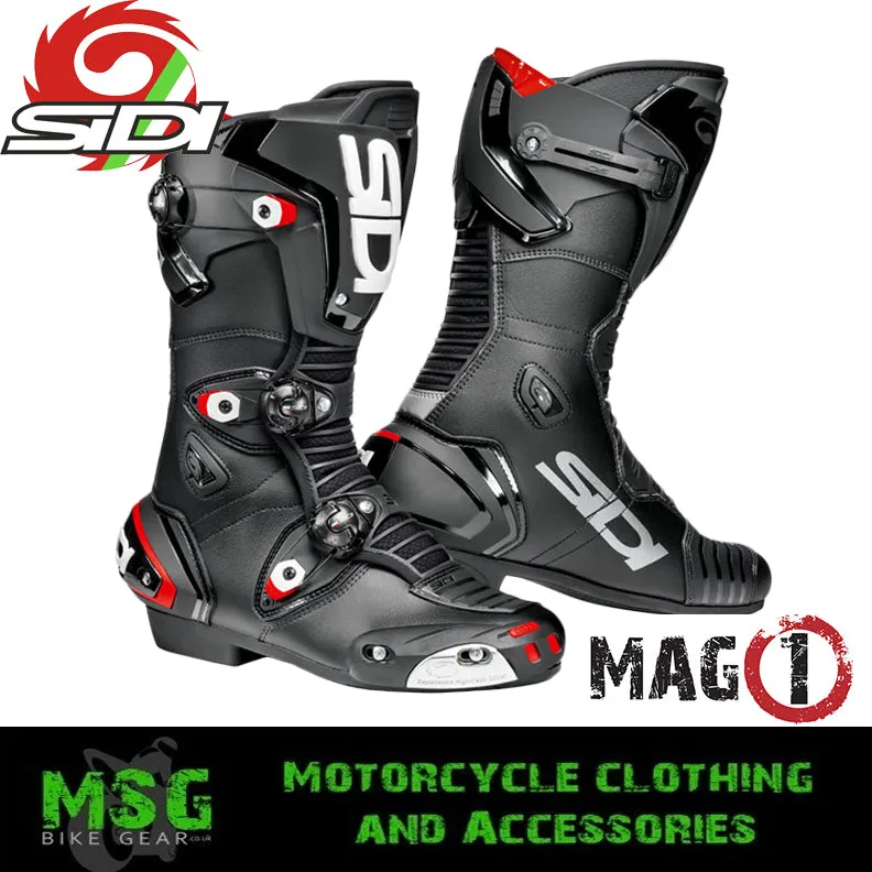 Sidi Mag-1 Leather Sports Boots - Black