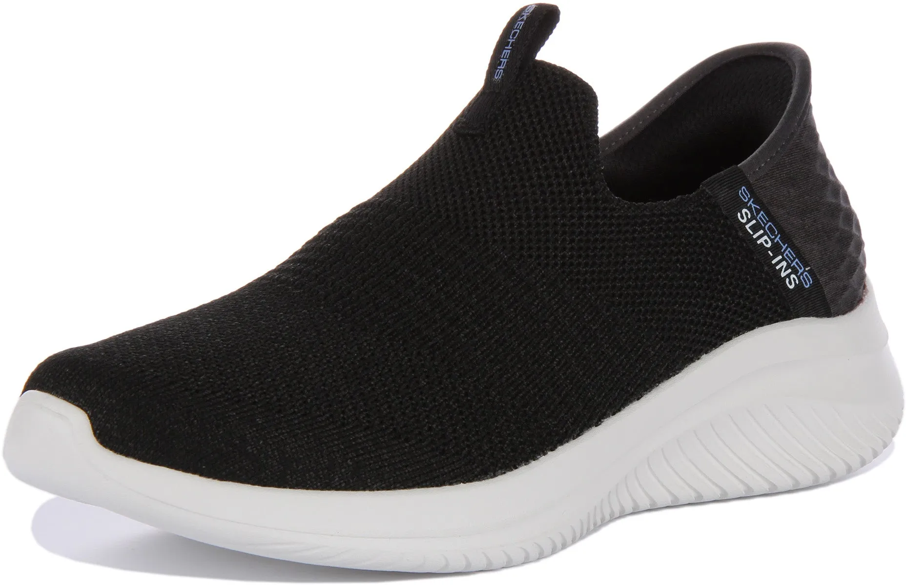 Skechers Ultra Flex 3.0 In Black White For Women