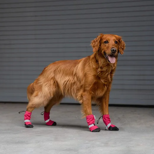 soft shield protective dog boots - pink low stock