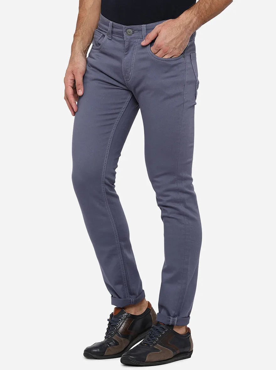 Steel Grey Washed Slim Fit Jeans | JadeBlue