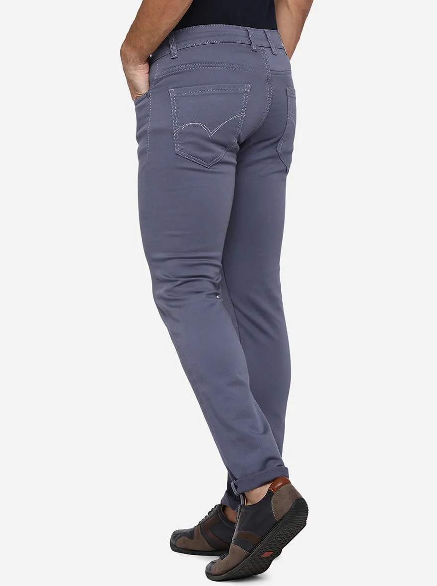 Steel Grey Washed Slim Fit Jeans | JadeBlue