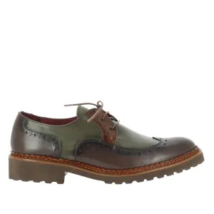 Torretti 7219 Green/Brown Lace Up Brogue