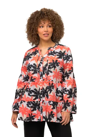 Ulla Popken Palm Tree Blouse