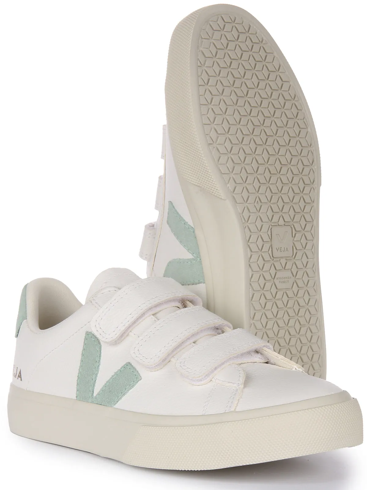 Veja Recife Chromfre In White Green For Women