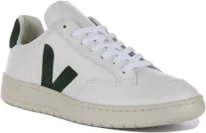 Veja V 12 Leather In White Green For Men