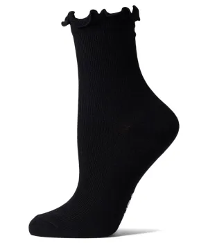 Women's Socks UGG KARSYN Lettuce Edge Socks 1125531 BLACK