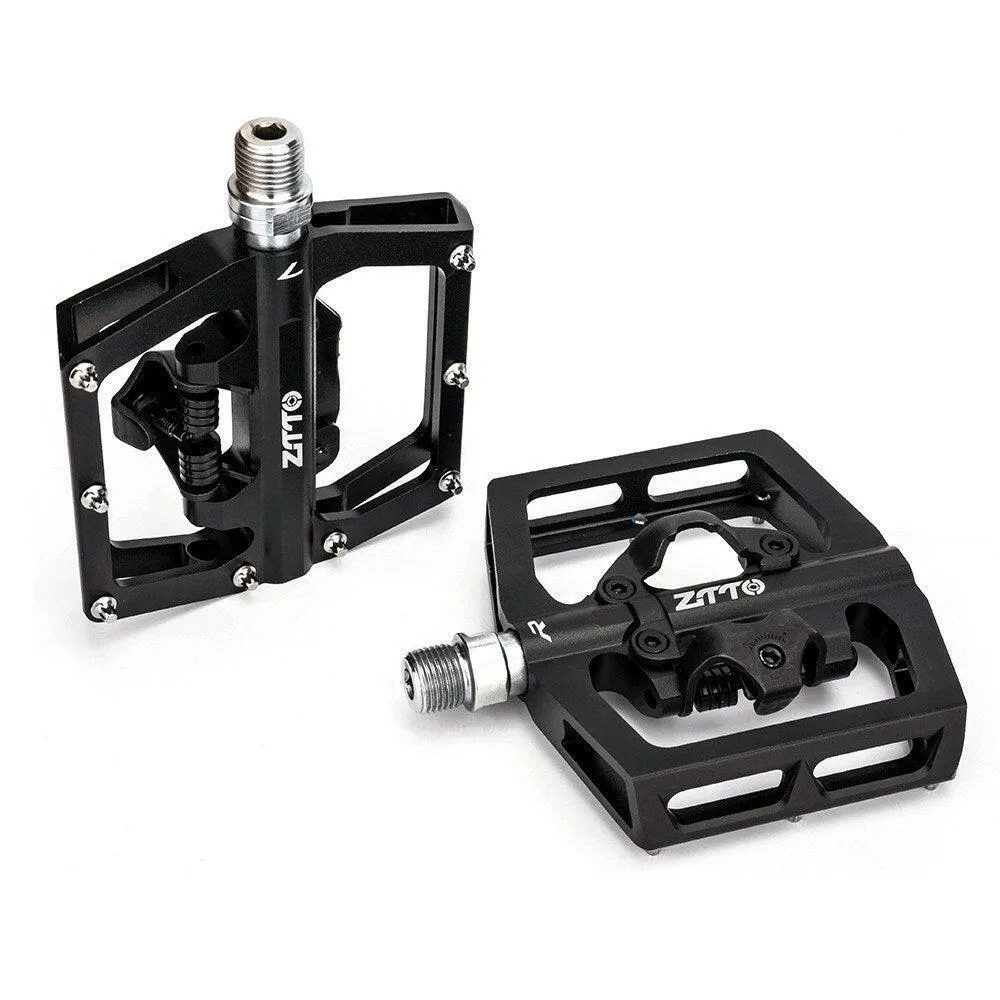 ZTTO Bike Pedal Mountain Bike SPD Pedals Aluminum Alloy Bicycle Pedals Dual Platform for MTB Mountain Bike Road Bike