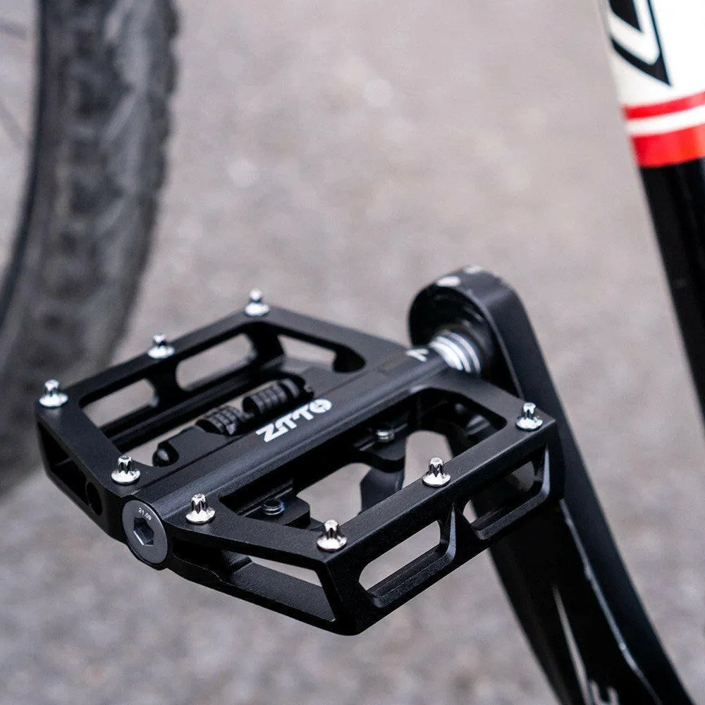 ZTTO Bike Pedal Mountain Bike SPD Pedals Aluminum Alloy Bicycle Pedals Dual Platform for MTB Mountain Bike Road Bike